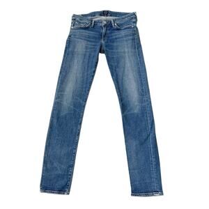 Citizens of Humanity Racer Jeans Low Rise Skinny Blue Denim Stretch Size 28